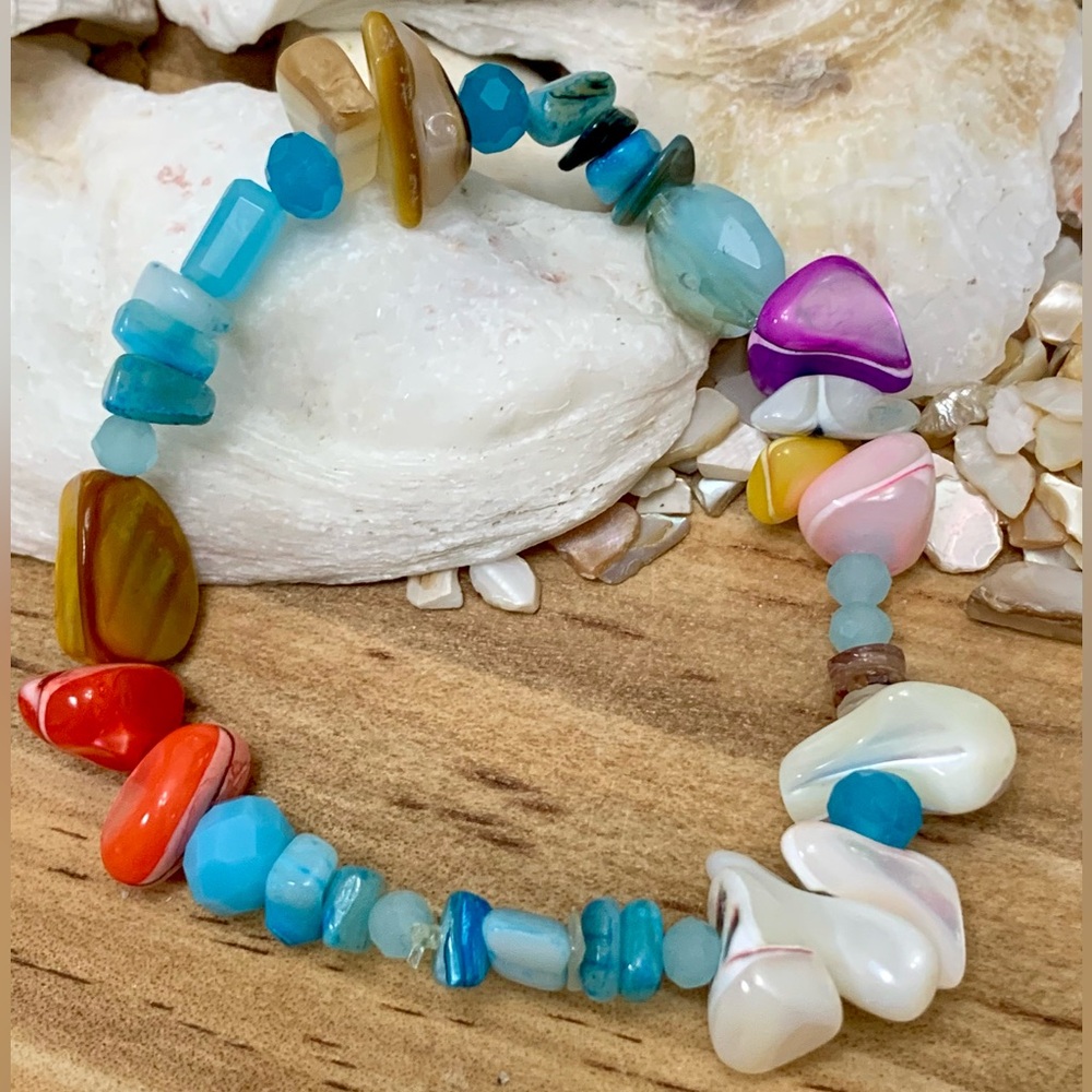 Colorful Mother of Pearl Bracelet